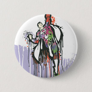 Badge Rond 5 Cm Poster de l'innocence tordue Superman