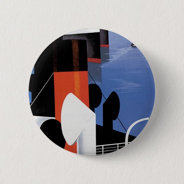 Badge Rond 5 Cm Poster de Marseille (Devant)