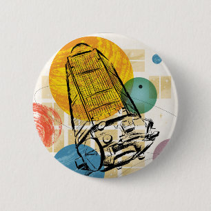 Badge Rond 5 Cm Poster du télescope spatial Kepler.