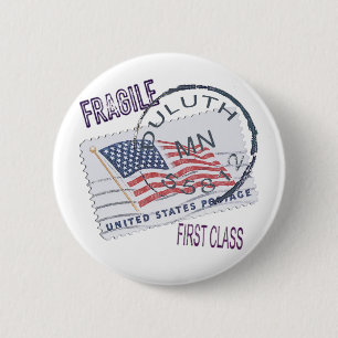 Badge Rond 5 Cm Postmark Duluth 55812
