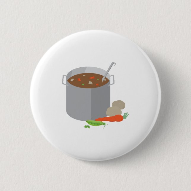 Badge Rond 5 Cm Pot De Soupe (Devant)