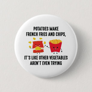 Badge Rond 5 Cm Potatoes