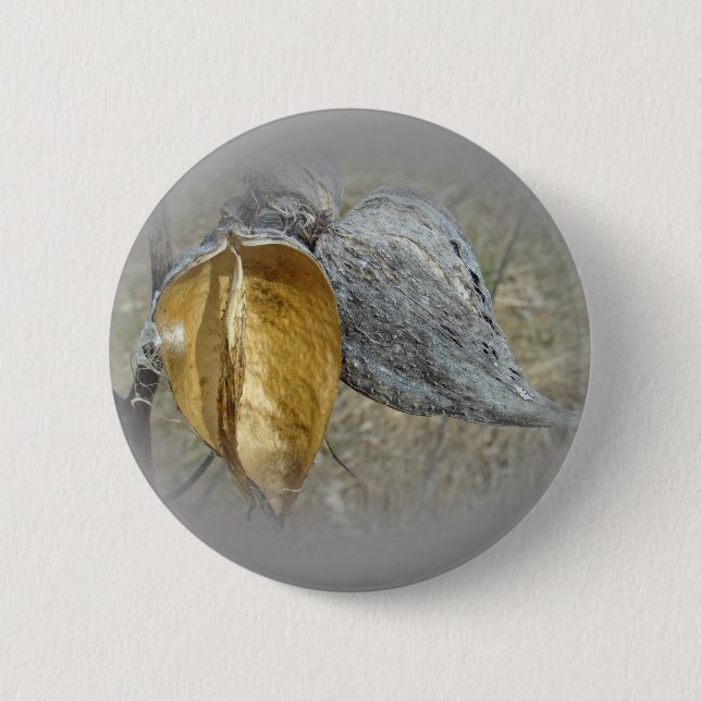 Badge Rond 5 Cm Pots de Milkweed (Devant)