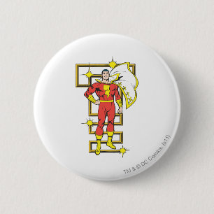 Badge Rond 5 Cm Pots SHAZAM