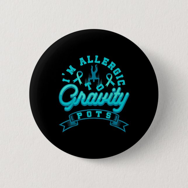 Badge Rond 5 Cm Pots Syndrome Dysautonomia Sensibilisation Dysauto (Devant)