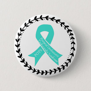 Badge Rond 5 Cm POTS Syndrome post-orthostatique Tachycardie 
