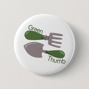 Badge Rond 5 Cm Pouce vert