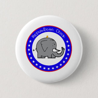 Badge Rond 5 Cm poule républicaine