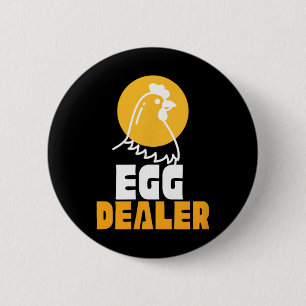 Badge Rond 5 Cm Poules Coqs Agriculteurs Pays Drôles Amusants