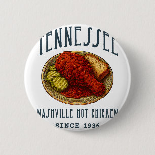 Badge Rond 5 Cm Poulet chaud de Nashville 