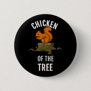 Badge Rond 5 Cm Poulet de l'arbre 