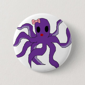 Badge Rond 5 Cm Poulpe