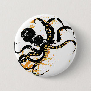 Badge Rond 5 Cm poulpe
