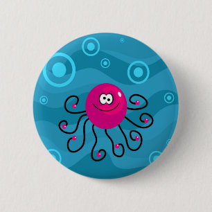 Badge Rond 5 Cm Poulpe génial