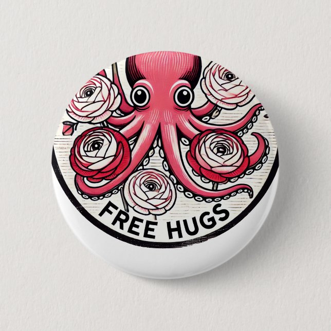 Badge Rond 5 Cm Poumons libres (Devant)