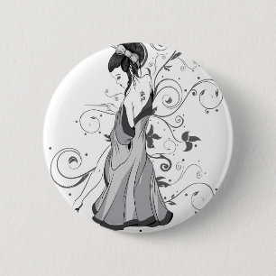 BADGE ROND 5 CM POUPÉE D'ACU