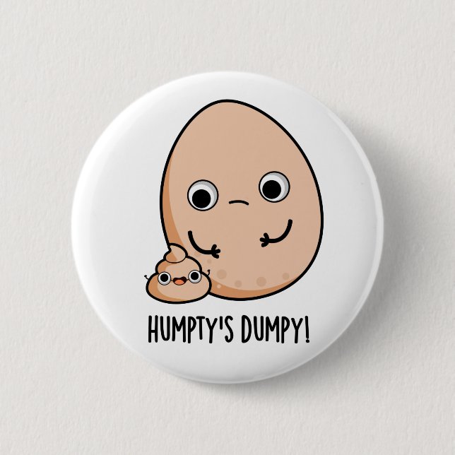 Badge Rond 5 Cm Poupée d'Oeufs Drôle Humpty (Devant)