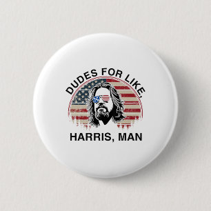 Badge Rond 5 Cm Pour Comme Harris Kamala Harris Pour Président Ell