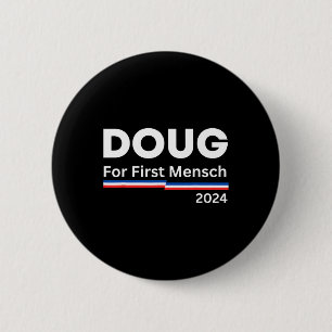 Badge Rond 5 Cm Pour la première fois, le yiddish Pun Kamala Harri