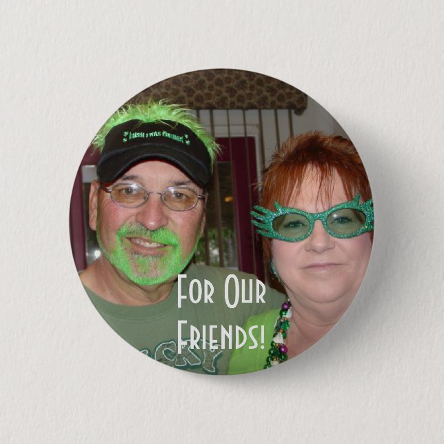 Badge Rond 5 Cm Pour nos amis ! (Devant)