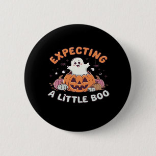 Badge Rond 5 Cm Pour S'Attendre À Little Boo