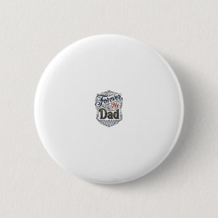 Badge Rond 5 Cm Pour toujours mon papa gravure vintage T-shirt pou