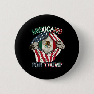 Badge Rond 5 Cm Pour Trump 2024 Mexique États-Unis