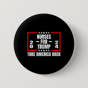 Badge Rond 5 Cm Pour Trump 2024 Reprenez l'Amérique