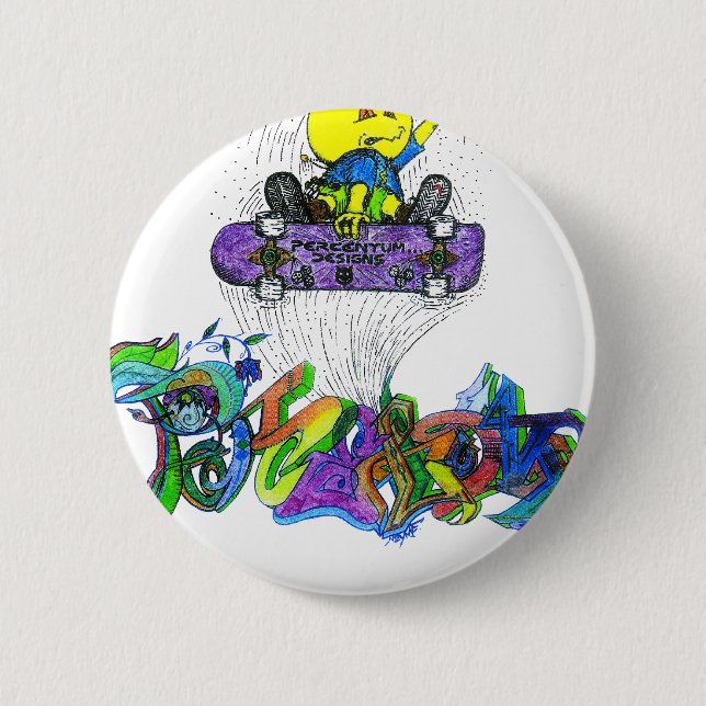 Badge Rond 5 Cm Pourcentage Ollie (Devant)