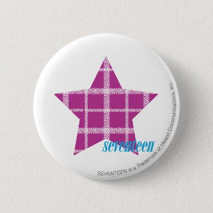 Badge Rond 5 Cm Pourpre 3 de plaid