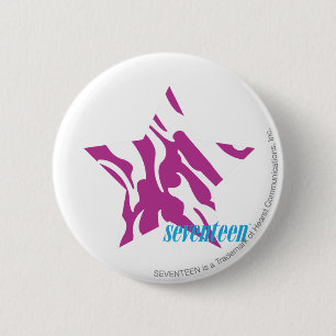 Badge Rond 5 Cm Pourpre 4 de zèbre