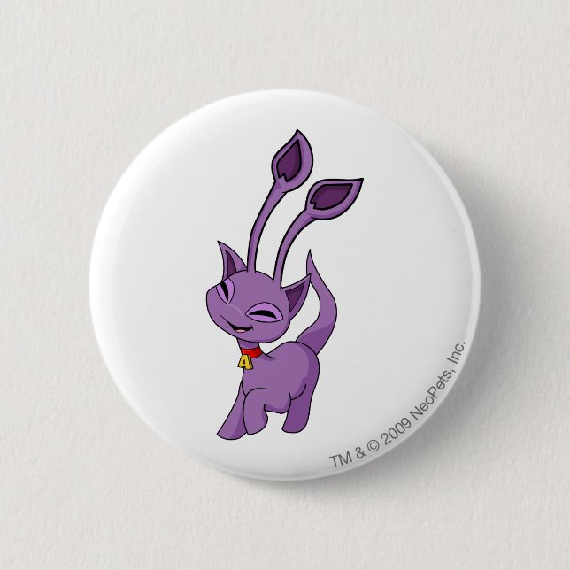 Badge Rond 5 Cm Pourpre d'Aisha (Devant)