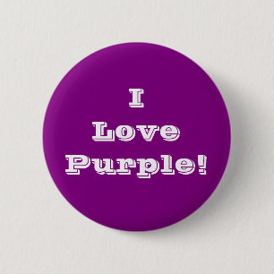 Badge Rond 5 Cm Pourpre d'amour du bouton I