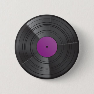 Badge Rond 5 Cm Pourpre de bouton de vinyle