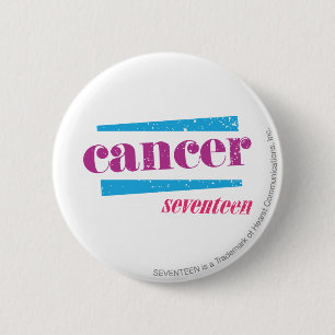 Badge Rond 5 Cm Pourpre de Cancer