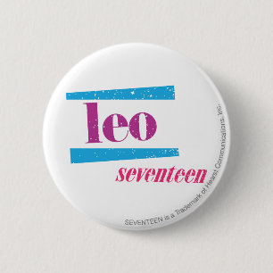 Badge Rond 5 Cm Pourpre de Lion