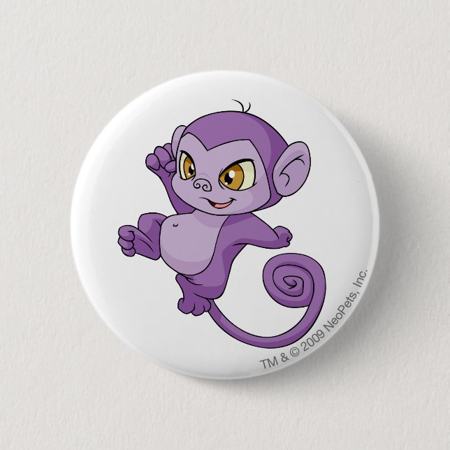 Badge Rond 5 Cm Pourpre de Mynci (Devant)