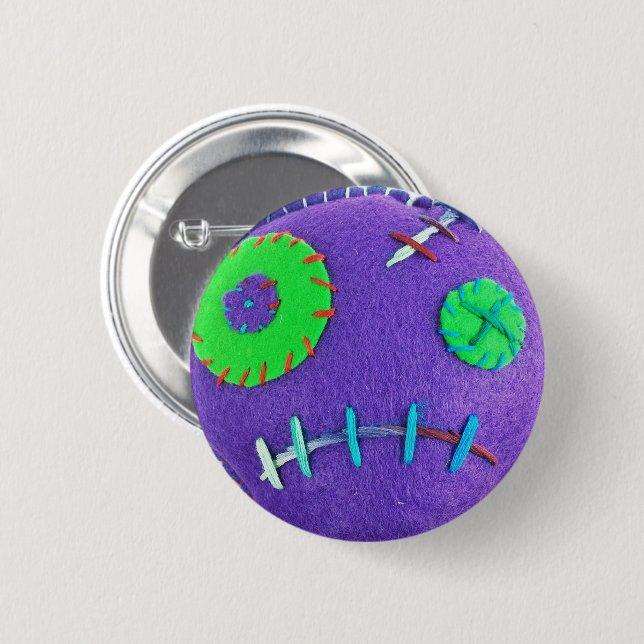 Badge Rond 5 Cm Pourpre de vaudou (Devant & derrière)