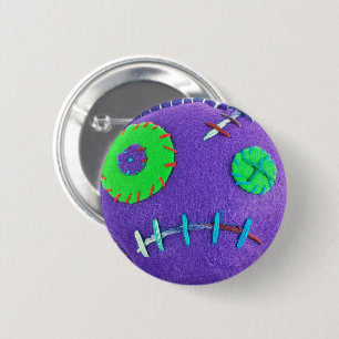 Badge Rond 5 Cm Pourpre de vaudou