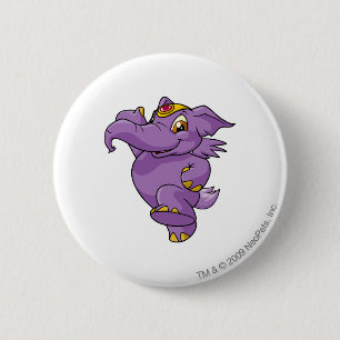 Badge Rond 5 Cm Pourpre d'Elephante