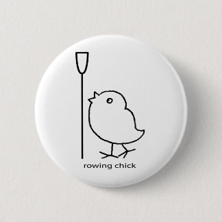 Badge Rond 5 Cm Poussin d'aviron, habillement d'aviron pour les