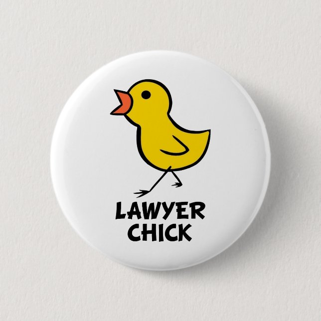 Badge Rond 5 Cm Poussin d'avocat (Devant)