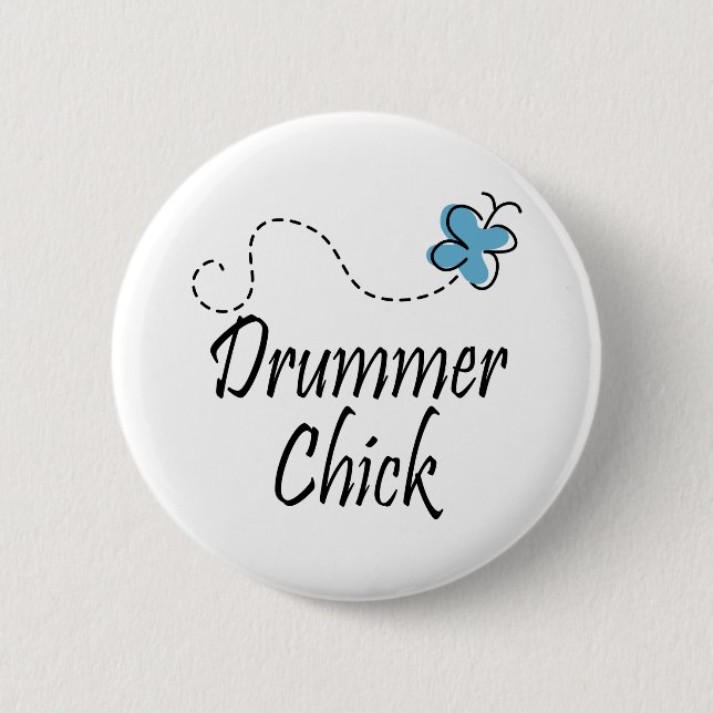 Badge Rond 5 Cm Poussin de batteur (Devant)