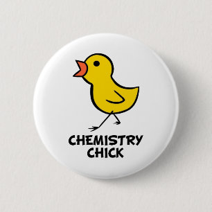 Badge Rond 5 Cm Poussin de chimie