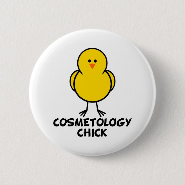 Badge Rond 5 Cm Poussin de cosmétologie (Devant)