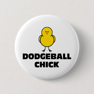 Badge Rond 5 Cm Poussin de Dodgeball