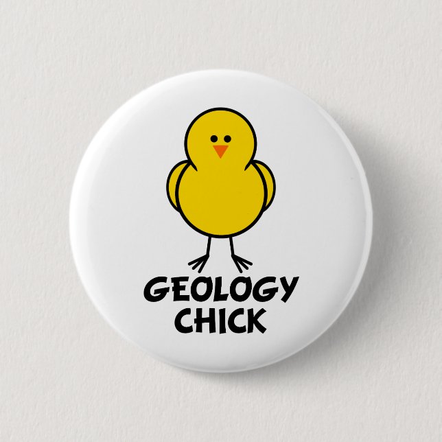 Badge Rond 5 Cm Poussin de géologie (Devant)