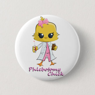 Badge Rond 5 Cm Poussin de Phlebotomy