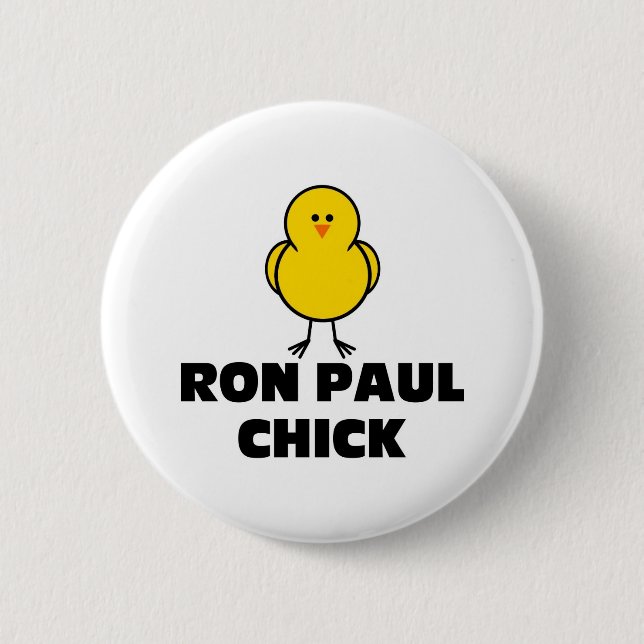 Badge Rond 5 Cm Poussin de Ron Paul (Devant)