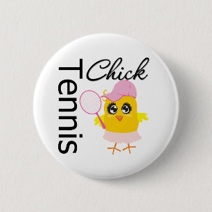 Badge Rond 5 Cm Poussin frais de tennis